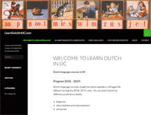 Tablet Screenshot of learndutchindc.com
